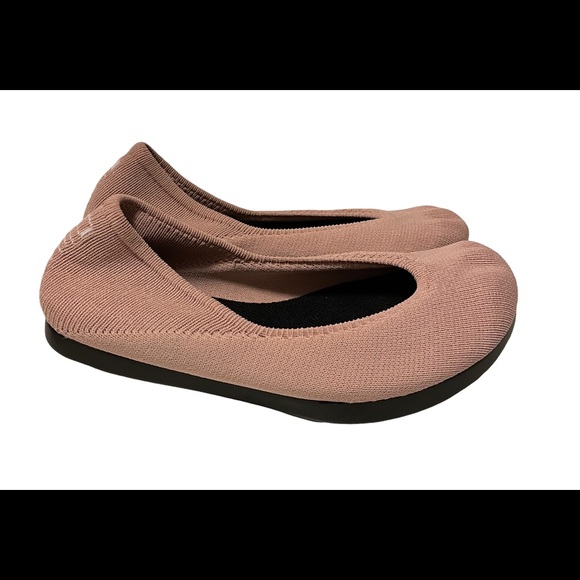 Womens OESH The Dream Pink Knit Ballet Flats Size 6 - Picture 2 of 7